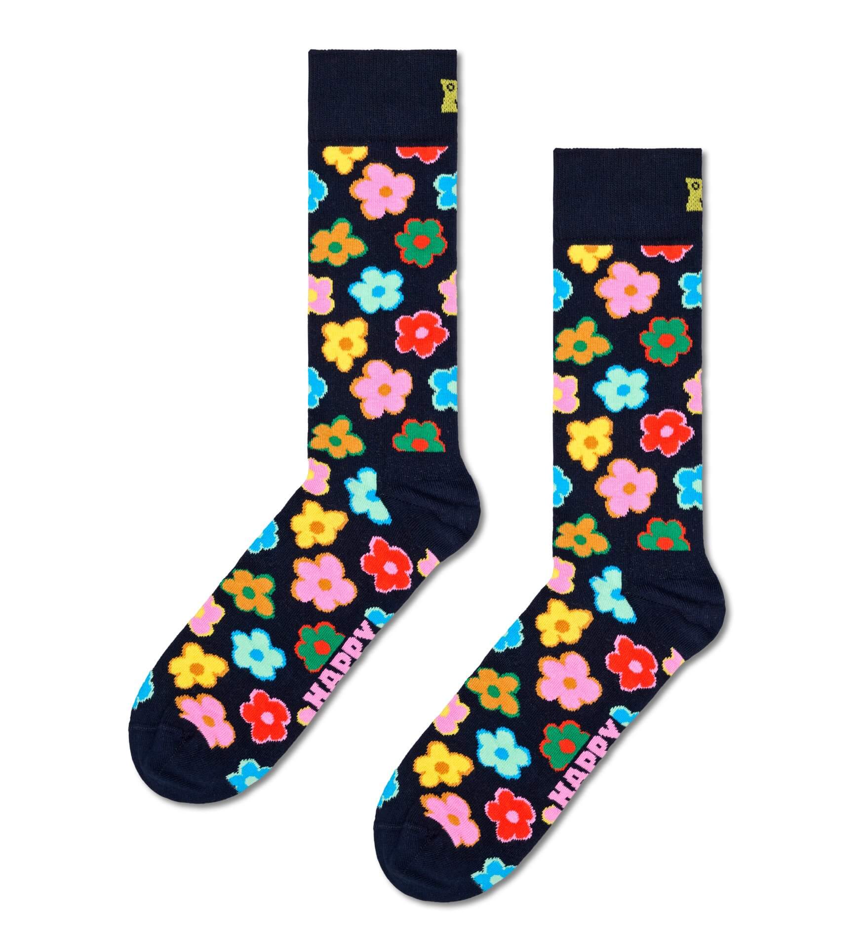Meia Flower Happy Socks • Happy Socks Brasil
