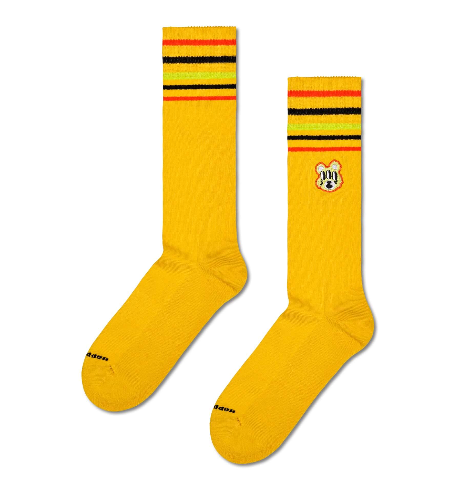 Meia Athletic Grid Stripe Crew Happy Socks • Happy Socks Brasil