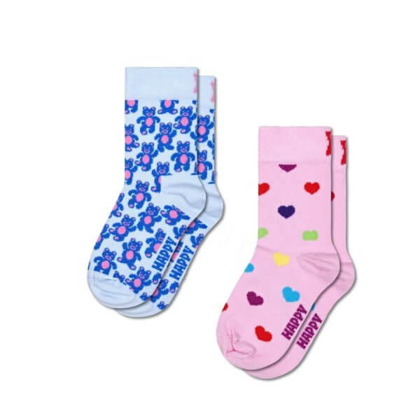 Kit com 2 meias Infantil Teddy Bear Happy Socks