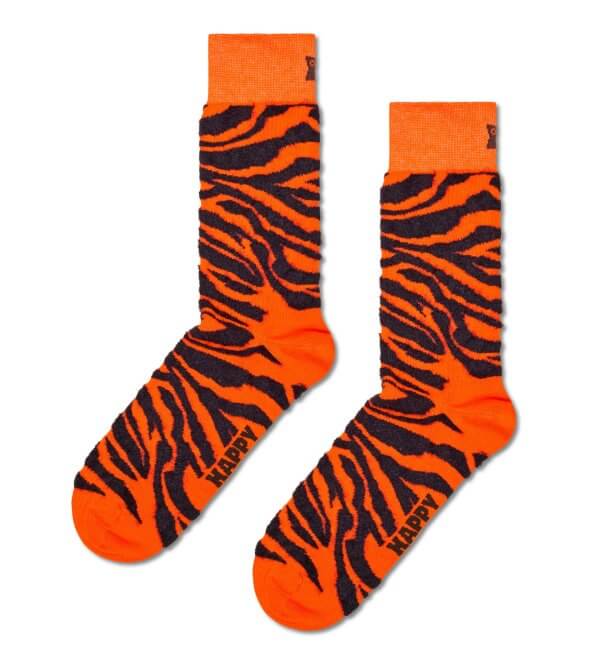 Meia Fluffy Zebra Happy Socks