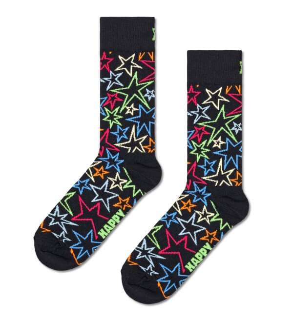 Meia Mega Star Happy Socks