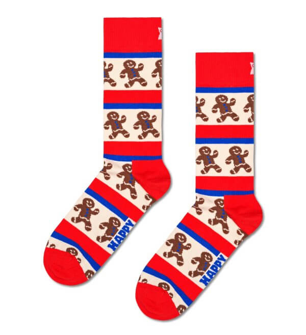 Meia Gingerbread Stripe Happy Socks